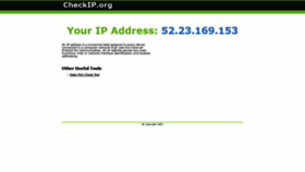 What Checkip.org website looked like in 2021 (3 years ago)