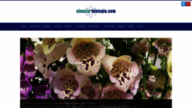 What Cienciaybiologia.com website looked like in 2021 (3 years ago)