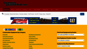 What Constructionequipmentguide.com website looked like in 2021 (3 years ago)
