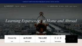 What Contexttravel.com website looked like in 2021 (3 years ago)