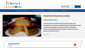 What Cocinaabuenashoras.com website looked like in 2021 (3 years ago)