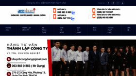 What Congtyaccvietnam.com website looked like in 2021 (3 years ago)