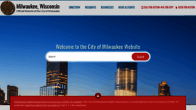 What City.milwaukee.gov website looked like in 2021 (3 years ago)