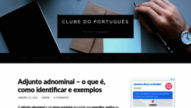 What Clubedoportugues.com.br website looked like in 2021 (3 years ago)