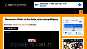 What Cinemascomics.com website looked like in 2021 (3 years ago)