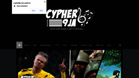 What Cypher9ja.com website looked like in 2021 (3 years ago)