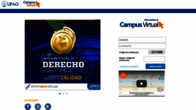 What Campusvirtual.upao.edu.pe website looked like in 2021 (3 years ago)