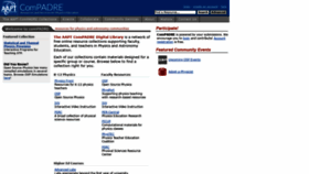 What Compadre.org website looked like in 2021 (3 years ago)