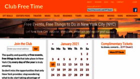 What Clubfreetime.com website looked like in 2021 (3 years ago)