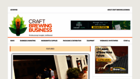 What Craftbrewingbusiness.com website looked like in 2021 (3 years ago)