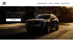 What Cadillaceurope.com website looked like in 2021 (4 years ago)