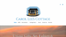 What Carolleescottage.com website looked like in 2021 (3 years ago)