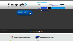 What Creatupropiaweb.com website looked like in 2021 (3 years ago)