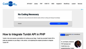 What Codefixup.com website looked like in 2021 (4 years ago)