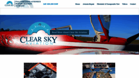 What Clear-sky-aviation.com website looked like in 2021 (3 years ago)