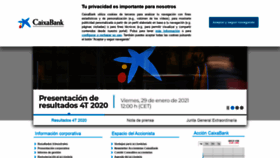 What Caixabank.com website looked like in 2021 (4 years ago)