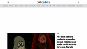 What Criticalhits.com.br website looked like in 2021 (3 years ago)
