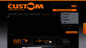 What Customco.com website looked like in 2021 (3 years ago)