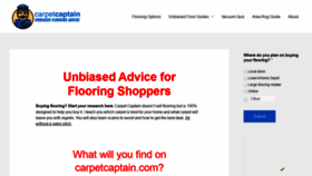 What Carpetcaptain.com website looked like in 2021 (3 years ago)