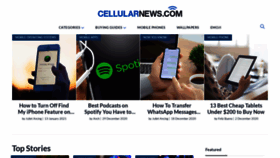 What Cellularnews.com website looked like in 2021 (3 years ago)
