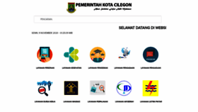 What Cilegon.go.id website looked like in 2021 (3 years ago)