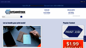 What Cutcardstock.com website looked like in 2021 (3 years ago)
