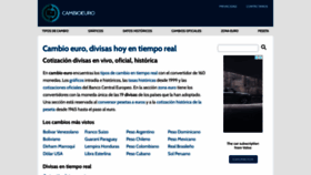 What Cambioeuro.es website looked like in 2021 (3 years ago)