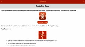 What Cydiaios7.com website looked like in 2021 (5 years ago)