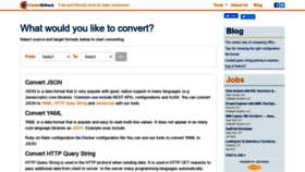 What Convertonline.io website looked like in 2021 (4 years ago)