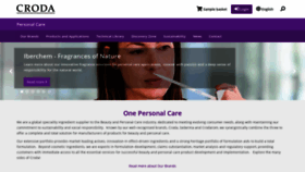What Crodapersonalcare.com website looked like in 2021 (3 years ago)
