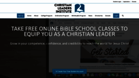 What Christianleadersinstitute.org website looked like in 2021 (3 years ago)