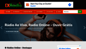 What Cxradio.com.br website looked like in 2021 (3 years ago)