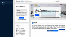 What Calculadoraonline.com.br website looked like in 2021 (3 years ago)