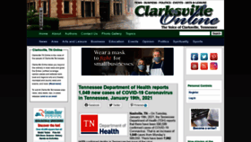 What Clarksvilleonline.com website looked like in 2021 (3 years ago)
