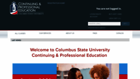 What Continuinged.columbusstate.edu website looked like in 2021 (3 years ago)
