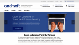 What Carahsoft.com website looked like in 2021 (3 years ago)