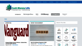 What Cashmoneylife.com website looked like in 2021 (3 years ago)