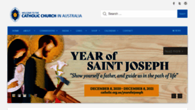 What Catholic.org.au website looked like in 2021 (3 years ago)