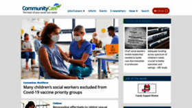 What Communitycare.co.uk website looked like in 2021 (3 years ago)