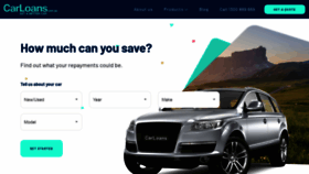 What Carloans.com.au website looked like in 2021 (3 years ago)