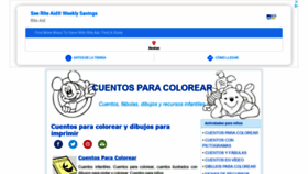 What Cuentosparacolorear.com website looked like in 2021 (3 years ago)