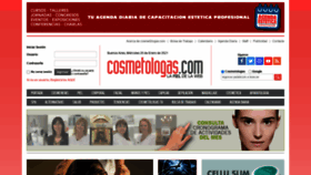 What Cosmetologas.com website looked like in 2021 (3 years ago)