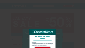 What Chemistdirect.co.uk website looked like in 2021 (3 years ago)