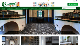 What Cementtile.vn website looked like in 2021 (4 years ago)