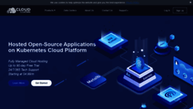 What Cloudclusters.io website looked like in 2021 (4 years ago)