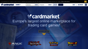 What Cardmarket.com website looked like in 2021 (3 years ago)
