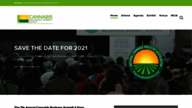 What Cannabisbusinesssummit.com website looked like in 2021 (3 years ago)