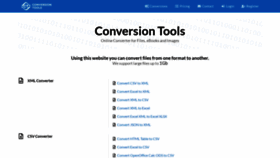 What Conversiontools.io website looked like in 2021 (3 years ago)