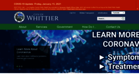 What Cityofwhittier.org website looked like in 2021 (3 years ago)