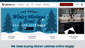 What Cabinets.com website looked like in 2021 (3 years ago)